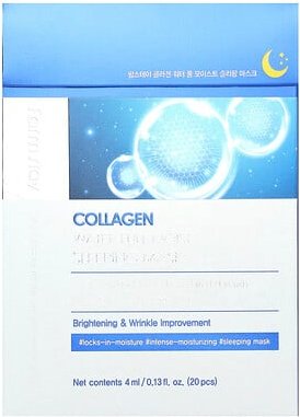 Farmstay, Collagen Water Full Moist Dornröschenmaske, 20 Stück, je 4 ml (0,13 fl. oz.)