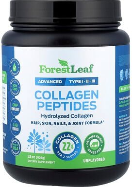 Forest Leaf, Collagen Peptides, Kollagenpeptide, geschmacksneutral, 908 g (32 oz.)