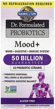 Thumbnail - Garden of Life, Dr. Formulated Probiotics, Mood+, Probiotika, 60 vegetarische Kapseln
