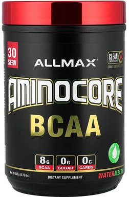 Thumbnail - ALLMAX, AMINOCORE™ BCAA, Wassermelone, 345 g (0,76 lbs.)
