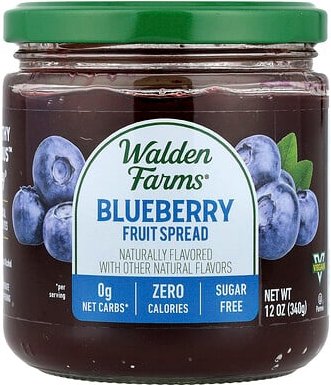 Walden Farms, Blueberry Fruit Spread, Heidelbeer-Fruchtaufstrich, 340 g (12 oz.)