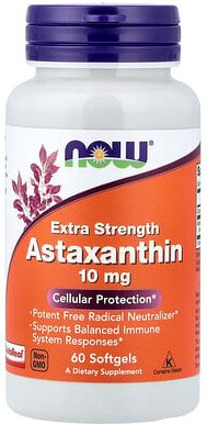 NOW Foods, Astaxanthin, 10 mg, 60 Weichkapseln