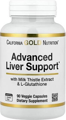 California Gold Nutrition, Advanced Liver Support with Milk Thistle Extract, L-Glutathione, Alpha Lipoic Acid, and Grape...