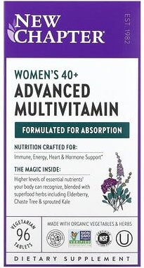 Thumbnail - New Chapter, Advanced Multivitamin für Frauen über 40, 96 vegetarische Tabletten