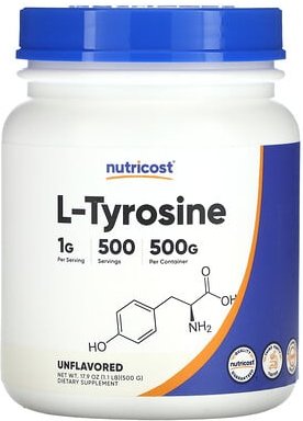 Nutricost, L-Tyrosin, geschmacksneutral, 500 g (17,9 oz.)