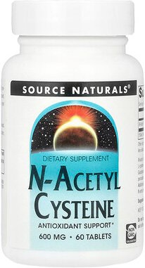 Source Naturals, N-Acetyl Cysteine, N-Acetyl-Cystein, 600 mg, 60 Tabletten
