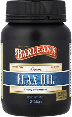 Barlean's, Lignan-Leinöl, 100 Weichkapseln