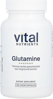 Vital Nutrients, Glutamine, Glutamin, 100 vegane Kapseln (850 mg pro Kapsel)