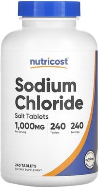 Nutricost, Natriumchlorid, 1.000 mg, 240 Tabletten