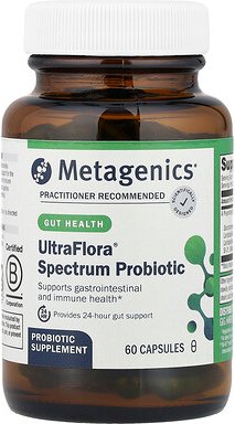 Metagenics, UltraFlora® Spectrum Probiotic, Probiotikum mit 30 Milliarden KBE, 60 Kapseln