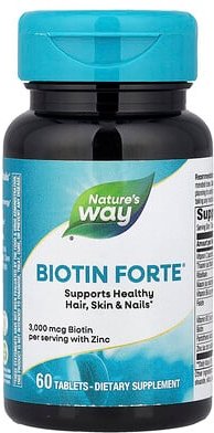 Nature's Way, Biotin Forte® mit Zink, 60 Tabletten