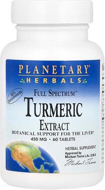 Planetary Herbals, Full Spectrum, Kurkuma-Extrakt, 450 mg, 60 Tabletten