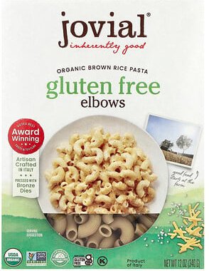Jovial, Bio-Naturreis-Nudeln, Ellbogen, 340 g (12 oz.)
