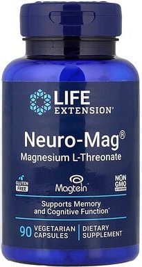 Life Extension, Neuro-Mag®, Magnesium-L-Threonate, Magnesium-L-Threonat, 90 pflanzliche Kapseln (48 mg pro Kapsel)