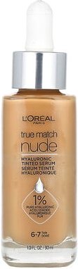 L'Oréal, True Match Nude Hyaluronic Tinted Serum, getöntes Serum mit Hyaluronsäure, 6-7 Tan, 30 ml (1 fl. oz.)