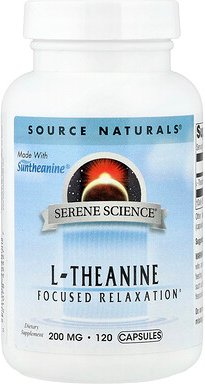 Source Naturals, L-Theanin, 200 mg, 120 Kapseln