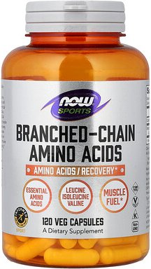 NOW Foods, Sport, verzweigtkettige Aminosäuren, 120 pflanzliche Kapseln