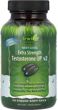 Thumbnail - Irwin Naturals, Nächstes Level, Testosteron UP v2, 60 mit Flüssigkeit gefüllte Weichkapseln