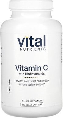 Thumbnail - Vital Nutrients, Vitamin C With Bioflavonoids, Vitamin C mit Bioflavonoiden, 220 vegane Kapseln