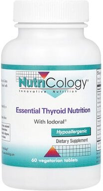 Nutricology, Essential Thyroid Nutrition with Iodoral®, essenzielle Schilddrüsenernährung mit Iodoral®, 60 pflanzliche T...