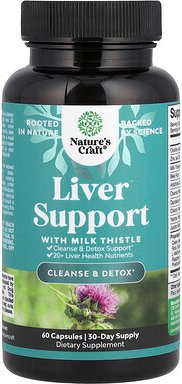 Nature's Craft, Liver Support with Milk Thistle, 60 Capsules