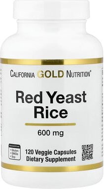 California Gold Nutrition, Red Yeast Rice, Rotschimmelreis, 600 mg, 120 pflanzliche Kapseln