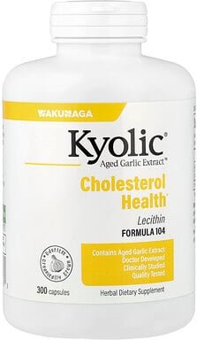 Thumbnail - Kyolic, Aged Garlic Extract™, Cholesterol Health, Formula 104, Extrakt aus gereiftem Knoblauch für einen gesunden Choles...