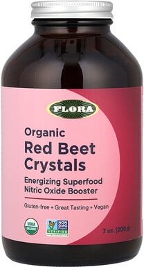 Flora, Organic Red Beet Crystals, Bio-Rote-Beete-Kristalle, 200 g (7 oz.)
