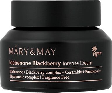 Thumbnail - Mary & May, Idebenone Blackberry Intense Cream, Intensive Creme mit Brombeere, 70 g (2,46 oz.)