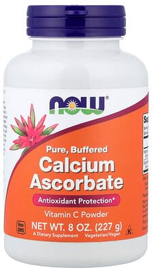 NOW Foods, Reines, gepuffertes Calciumascorbat, Vitamin C-Pulver, 227 g (8 oz.)