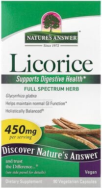 Nature's Answer, Süßholz, 450 mg, 90 vegetarische Kapseln