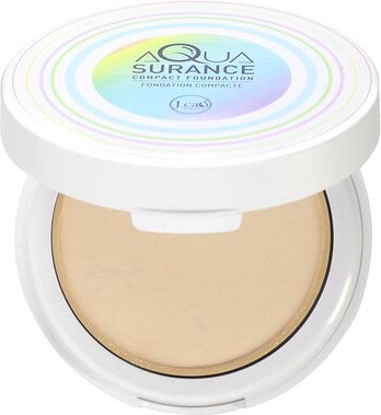 J.Cat Beauty, Aquasurance Complete Foundation, kompakte Foundation, ACF100 Porcelain, 9 g (0,31 oz.)