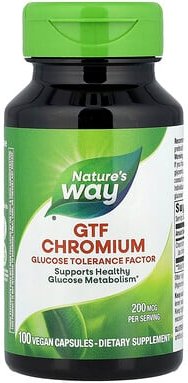 Nature's Way, GTF Chrom, 200 mcg, 100 vegane Kapseln