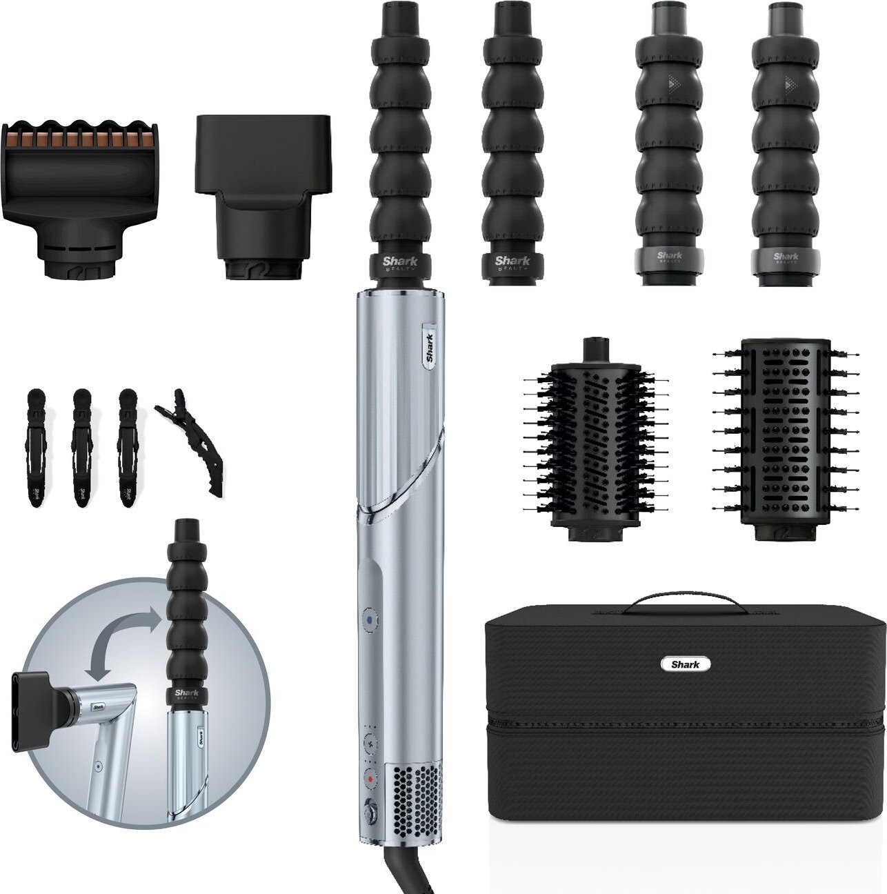 Shark FlexStyle Haarstyler und -trockner Blau HD476WHEU