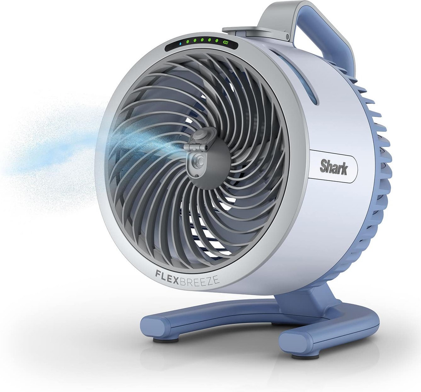 Shark Flex Breeze HydroGo Ventilator mit Sprühnebel - Gletscherblau FA050EUBL
