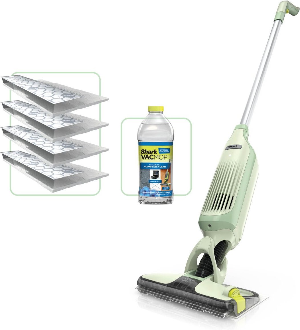 Shark VacMop 2-in-1 kabelloser Staubsauger und Sprühmopp - Limettengrün VM200EUGN