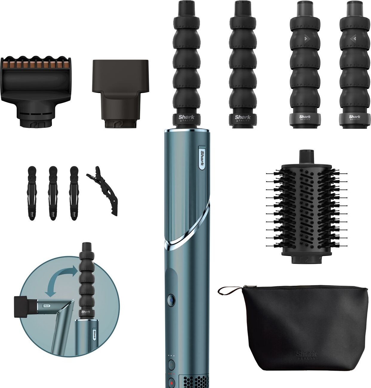 Shark FlexStyle Limited Edition Teal 5-in-1 Haarstyler & -trockner - HD456TLEU