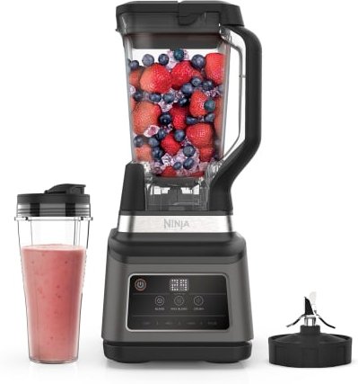Ninja Mixer 1.200 Watt 2 1 Liter 2-in-1-Gerät Auto-iQ-Technologie schwarz BN750EU