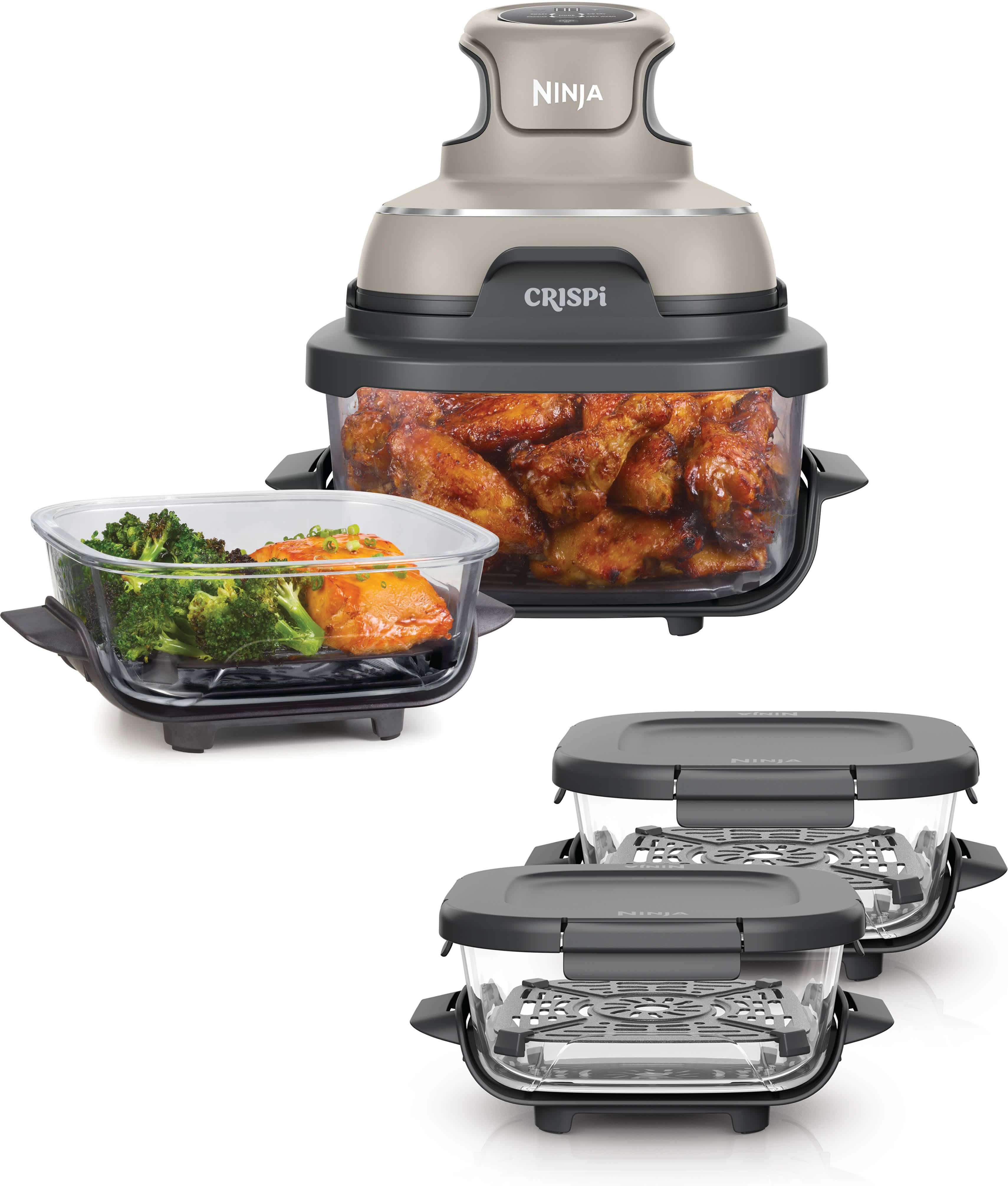 Ninja CRISPi Glas-Heißluftfritteuse - Meal Prep Set - FN101EUSTBNDL1