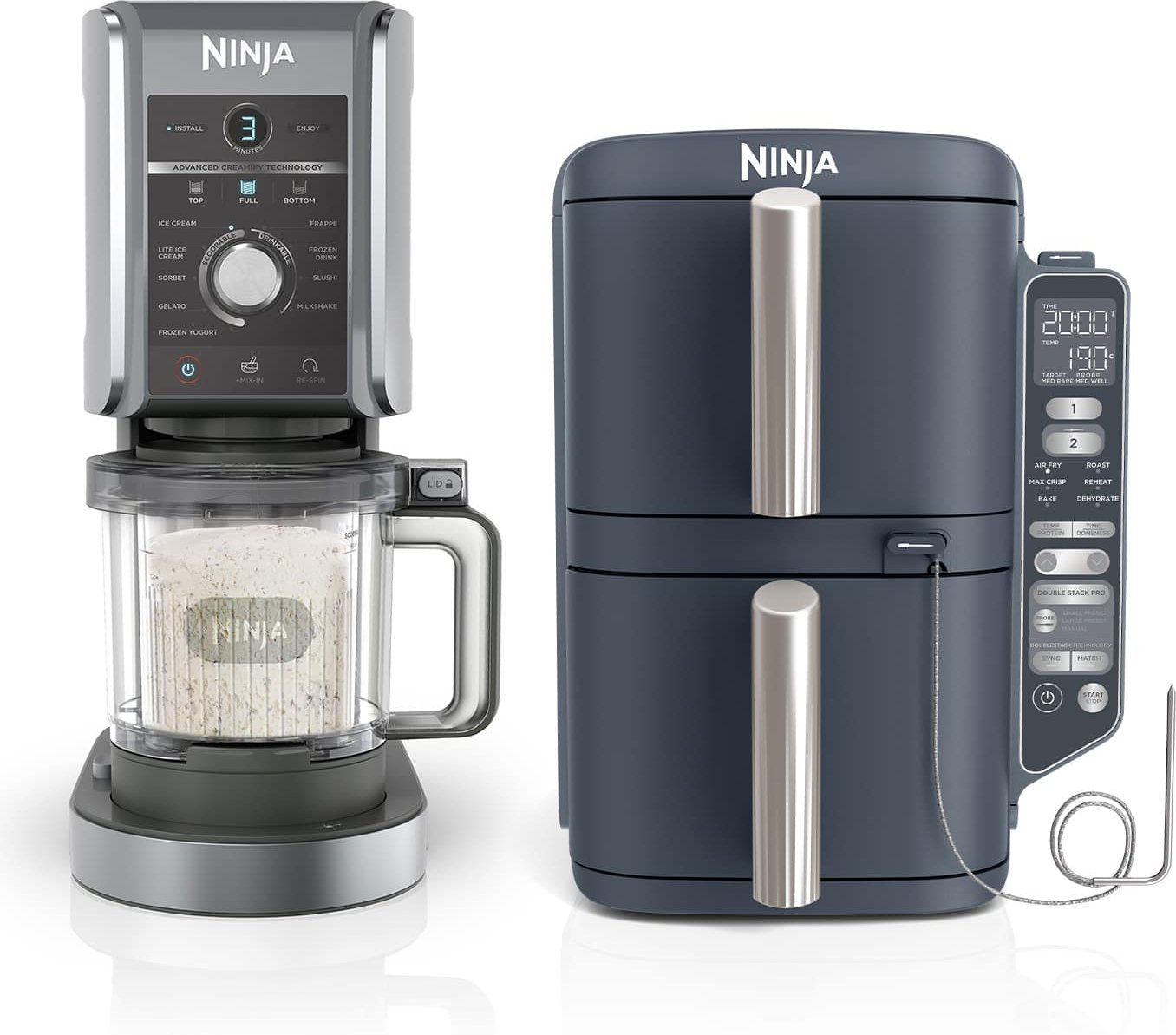 Ninja Creami Deluxe & Heißluftfritteuse - Duo NC502SL451CYD