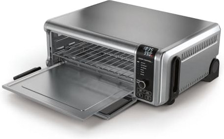 Ninja Ofen Multifunktionsgerät 8 Zubereitungsfunktionen Crisp Control-Technologie 75%% weniger Fett silber SP101EU