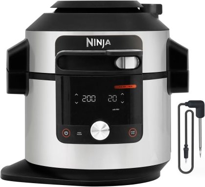 Ninja Multikocher 7 5 Liter 14 Garfunktionen SmartLid edelstahl OL750EU