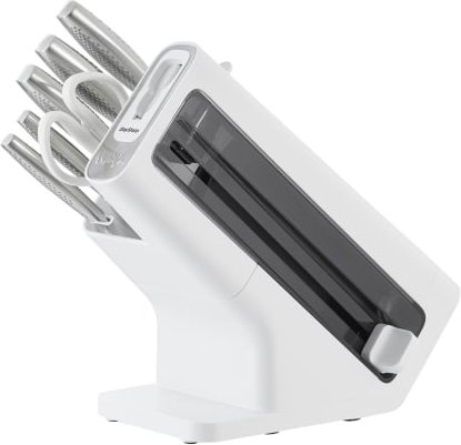 Ninja StaySharp Rostfreier Messerblock mit integriertem Schleifer 6-teiliges Set - weiß K62006EUWH