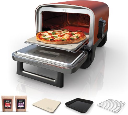 Ninja Woodfire Elektrischer Outdoor Ofen Pizzaofen und Smoker OO101EU