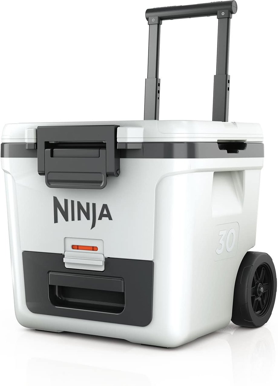 Thumbnail - Ninja FrostVault 28L Kühlbox mit Rädern und Trockenzone wolkenweiß FB230EUWH