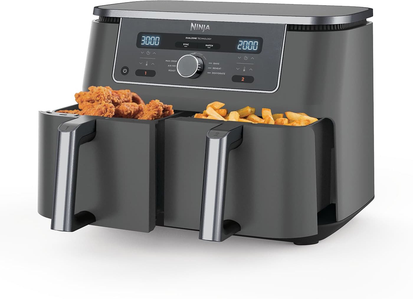 Ninja MAX 6-in-1 Dual Zone Heißluftfritteuse 9 5 L DZ400EU