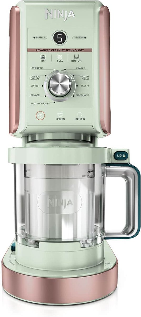 Ninja Creami Deluxe 10-in-1 Eismaschine - Rosa/Mint NC502EUMTPK