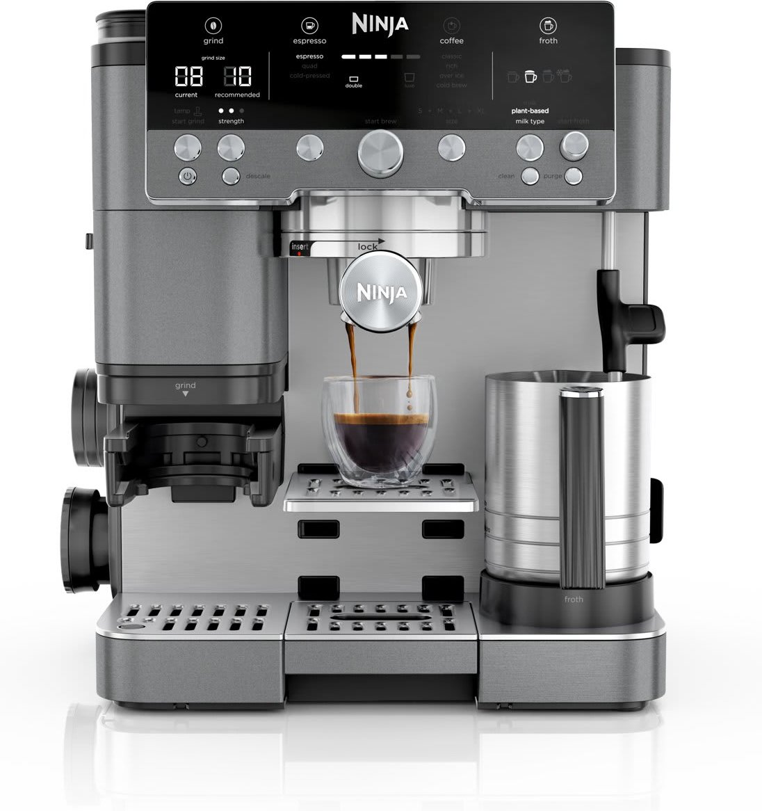 Thumbnail - Ninja Luxe Premier 3-in-1 Kaffeemaschine Grau-Metall - ES601EUGM