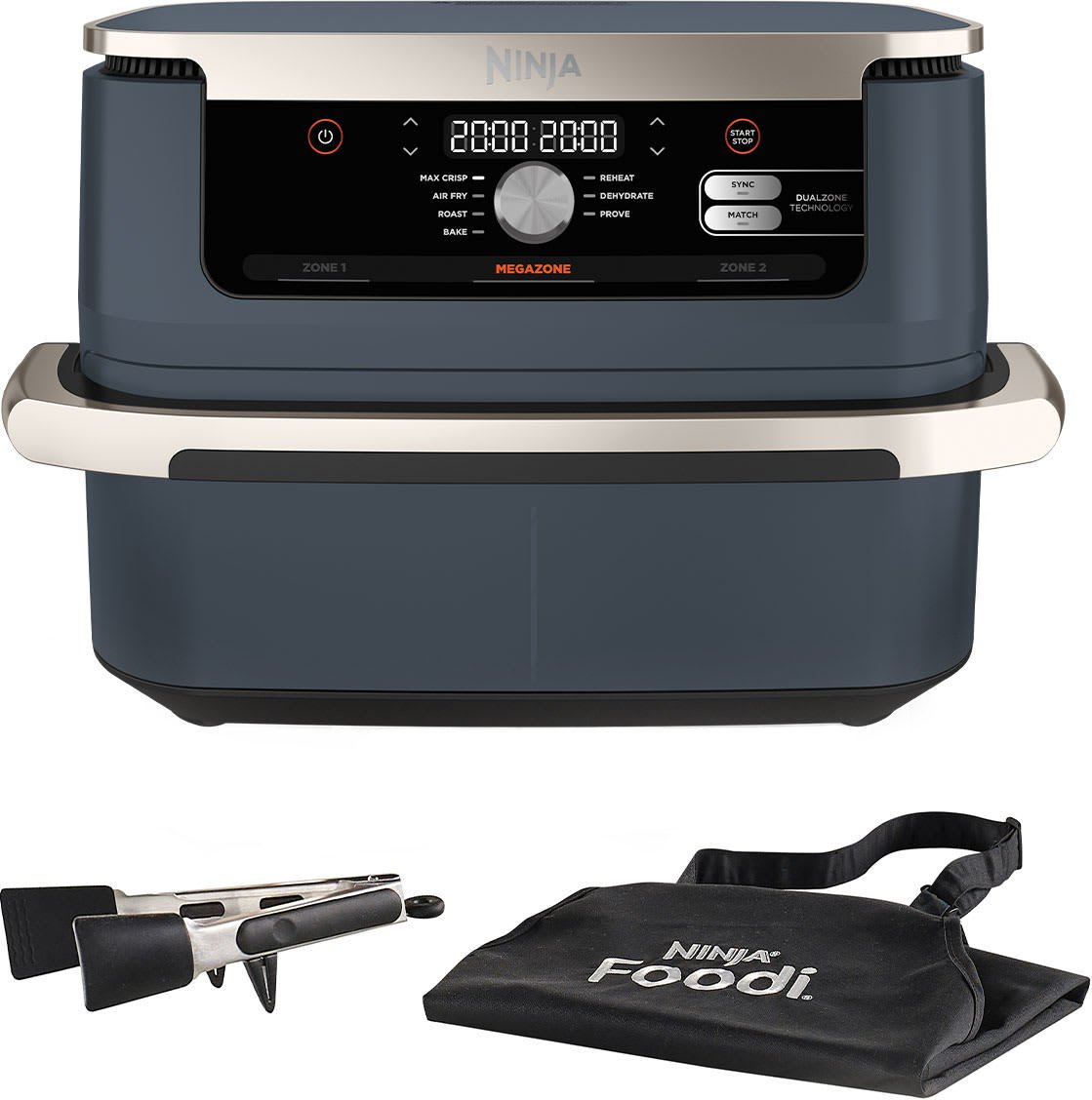 Ninja Foodi FlexDrawer 10 4 L Heißluftfritteuse - Cyber Space AF500EUCYD