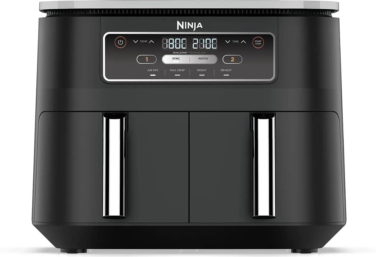 Ninja Foodi 4-in-1 Dual Zone Heißluftfritteuse 7 6 L AF200EU